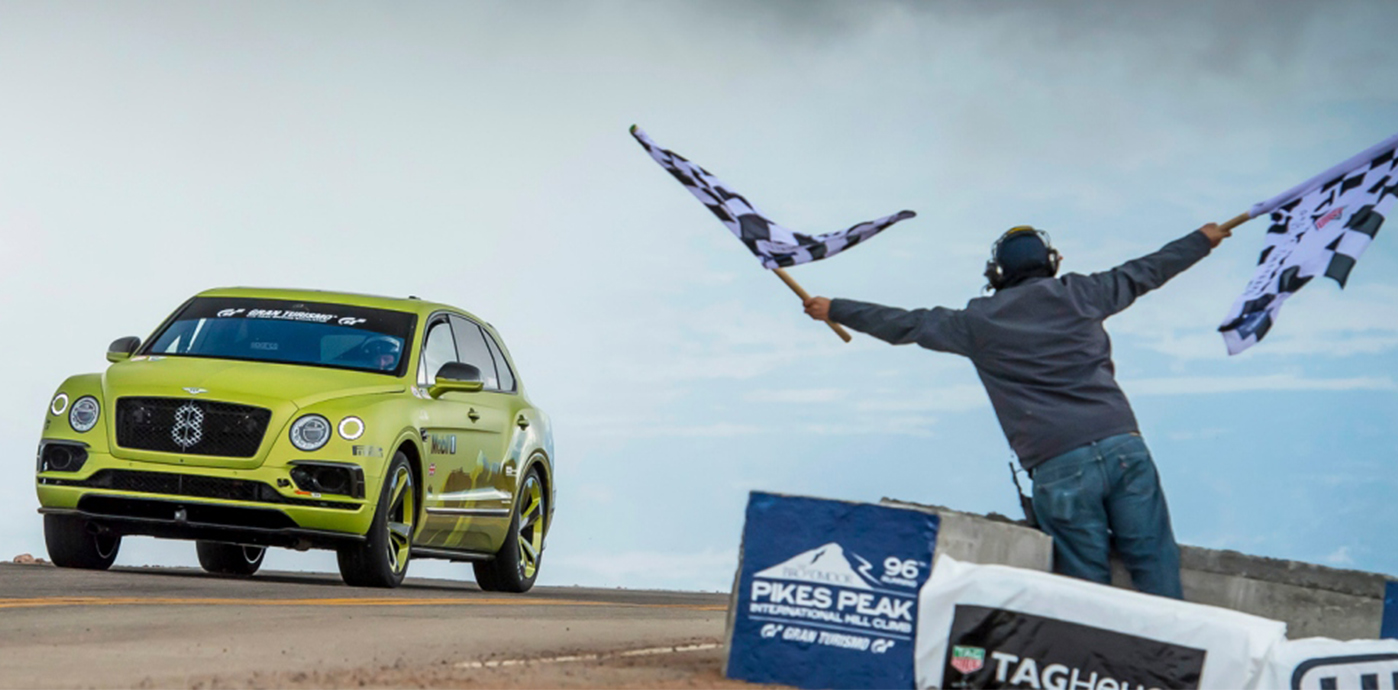 Bentayga Pikes Peak - Finish Line hero